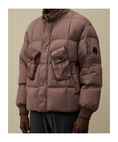 C.p. Company Flatt Jacket In Brown