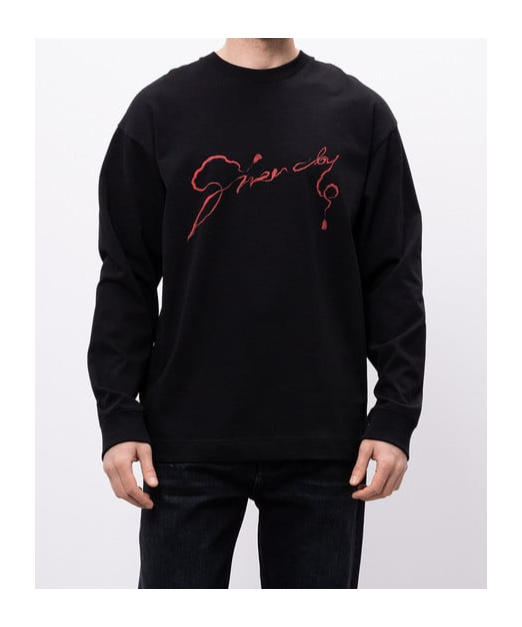 Givenchy Long-sleeved Sweater In Black