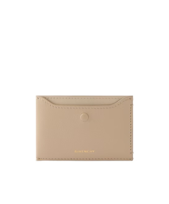Givenchy Logo Embossed Day Card Holder In Brown