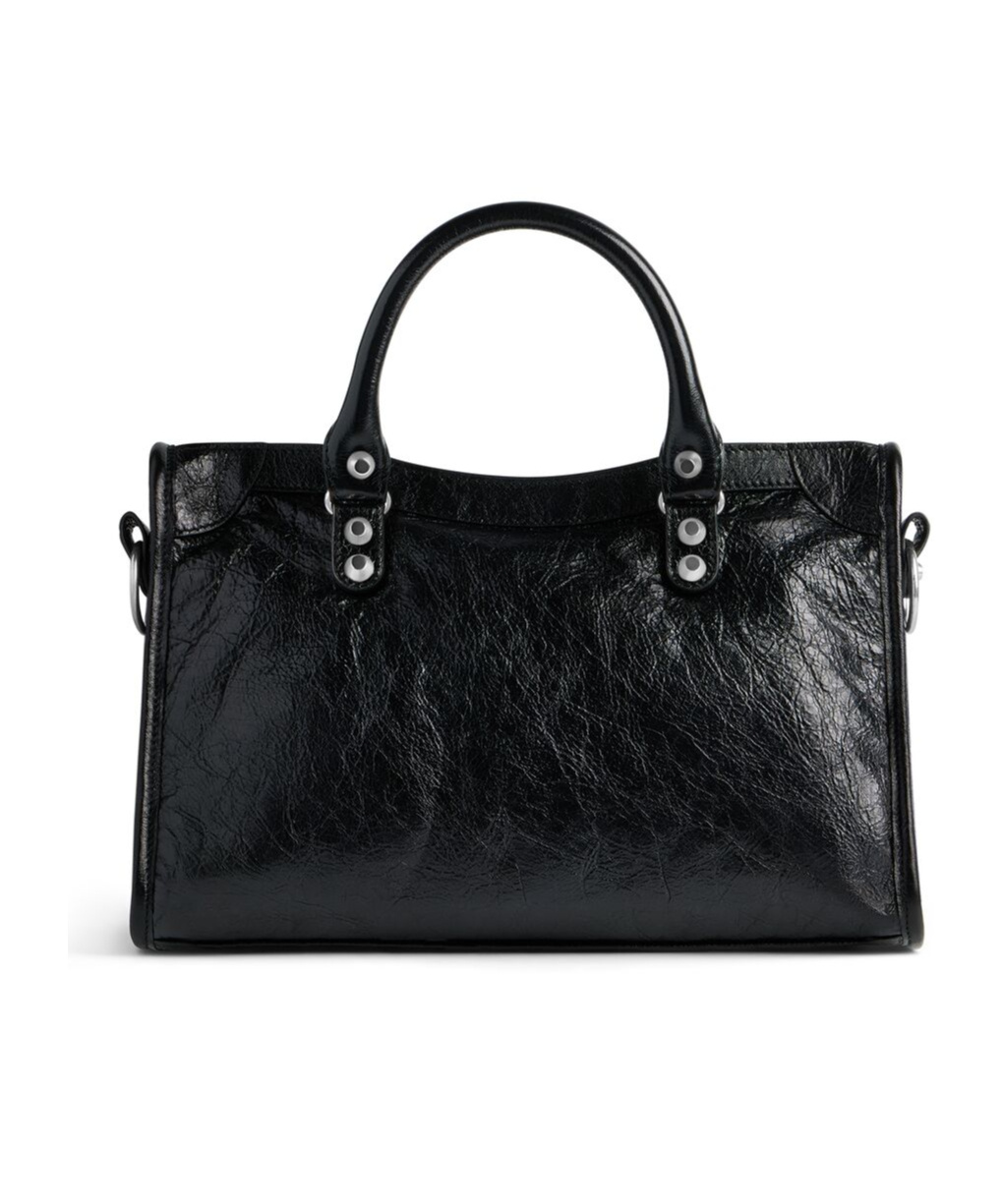 Balenciaga Small Leather Le City Top-handle Bag In Black