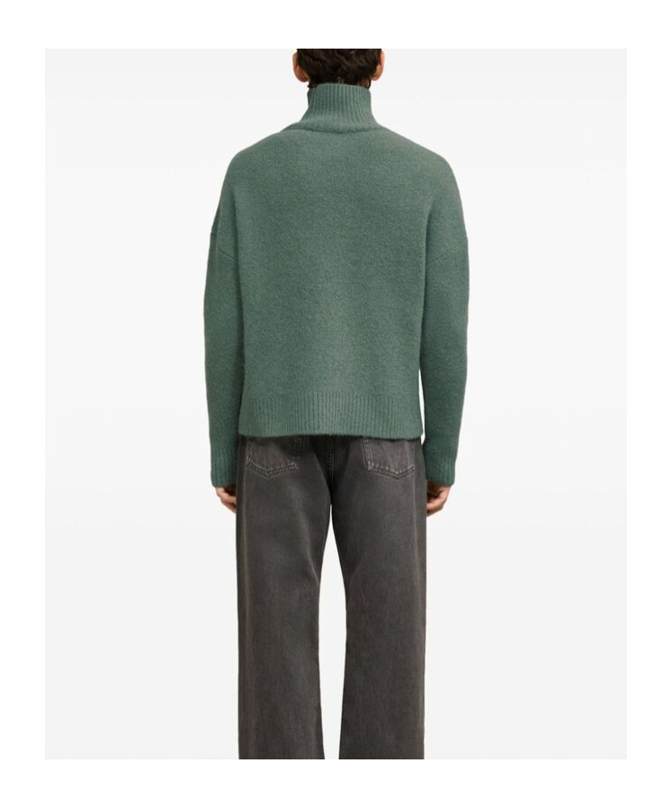 Ami Alexandre Mattiussi Long-sleeved Sweater In Green