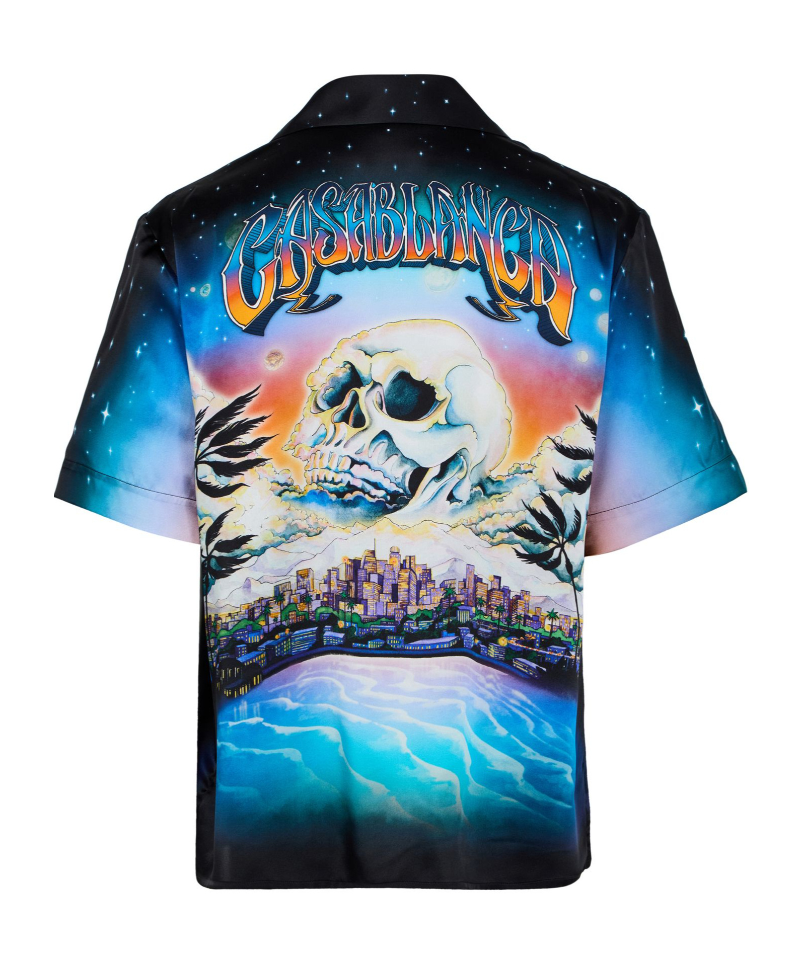 CASABLANCA SHORT SLEEVE CUBAN COLLAR SHIRT