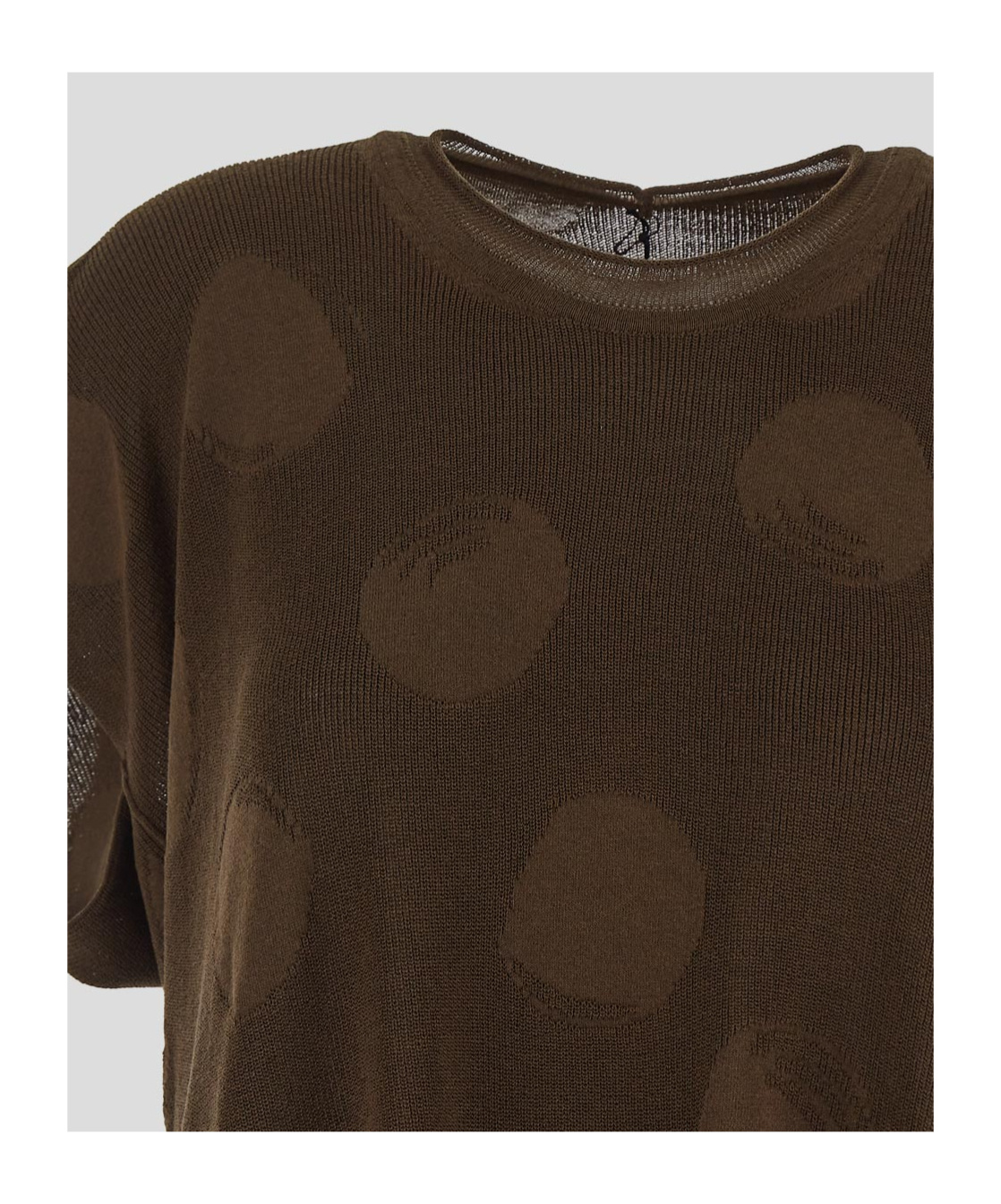 Shop Uma Wang Polka Dot Dress In Brown