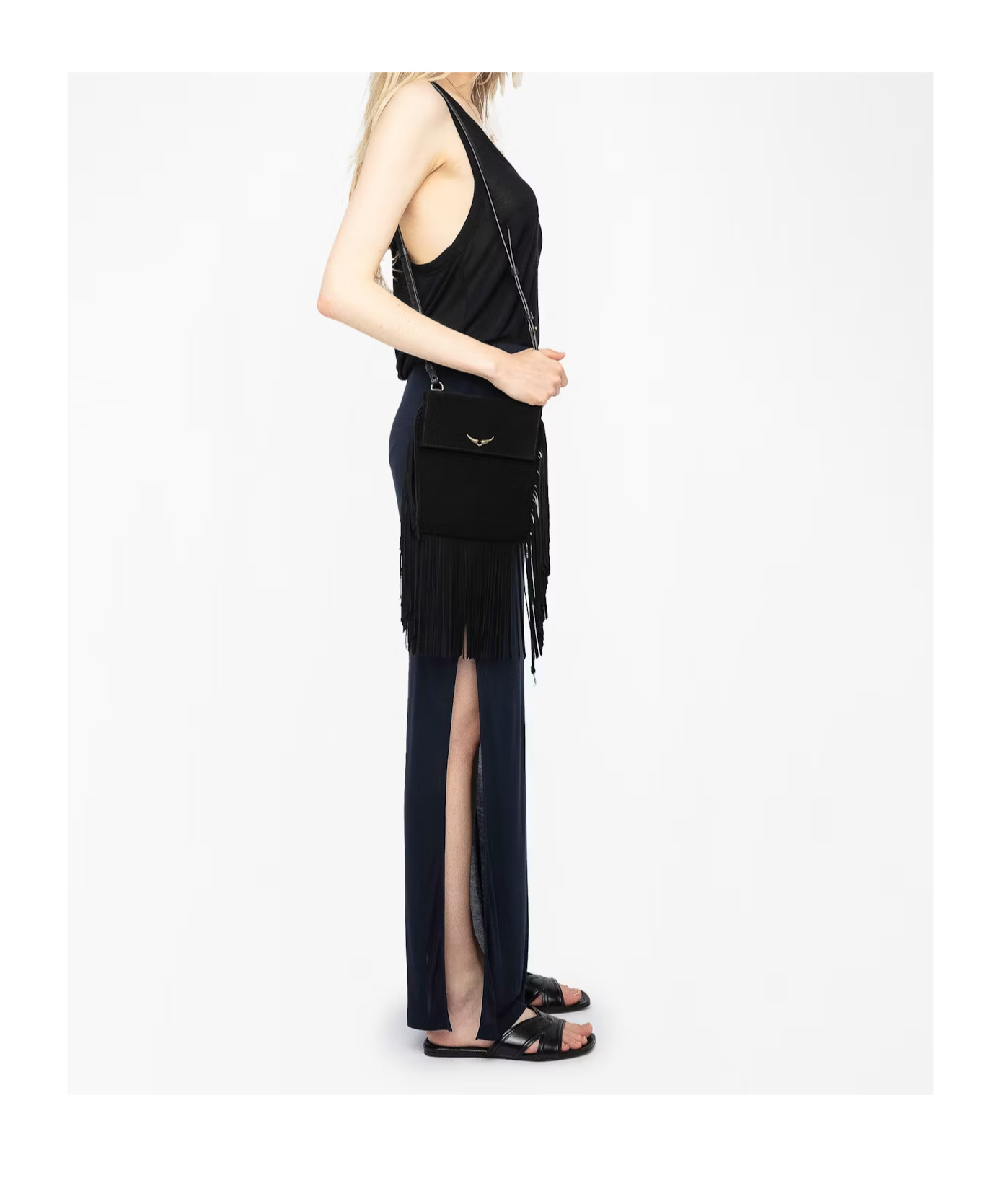 Zadig & Voltaire Slit Skirt In Black