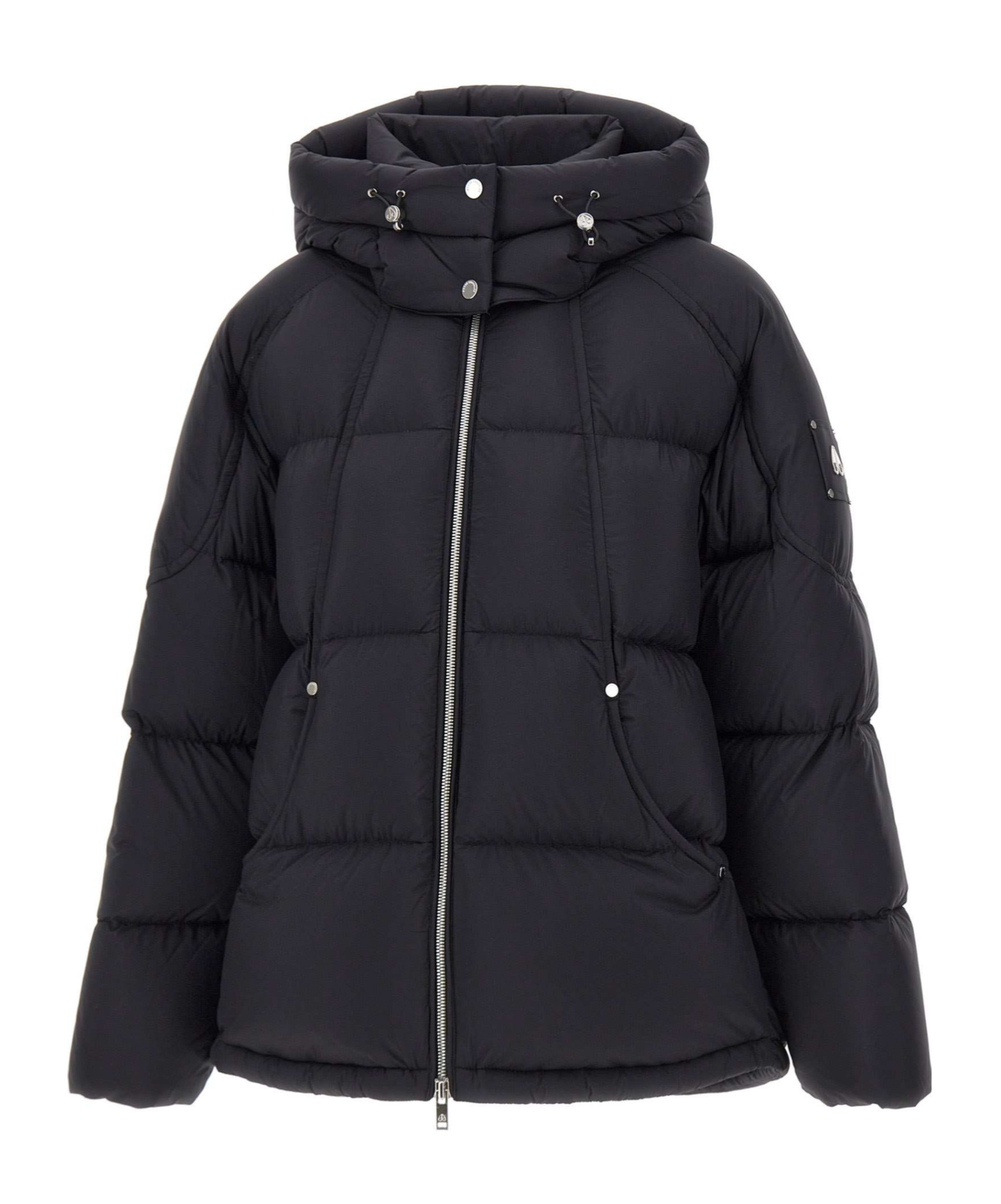 Moose Knuckles Removable-hood Puffer Jacket In Black