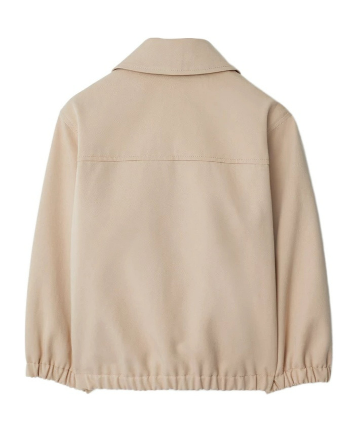 Burberry Harrington Cotton Bomber Jacket In Nude