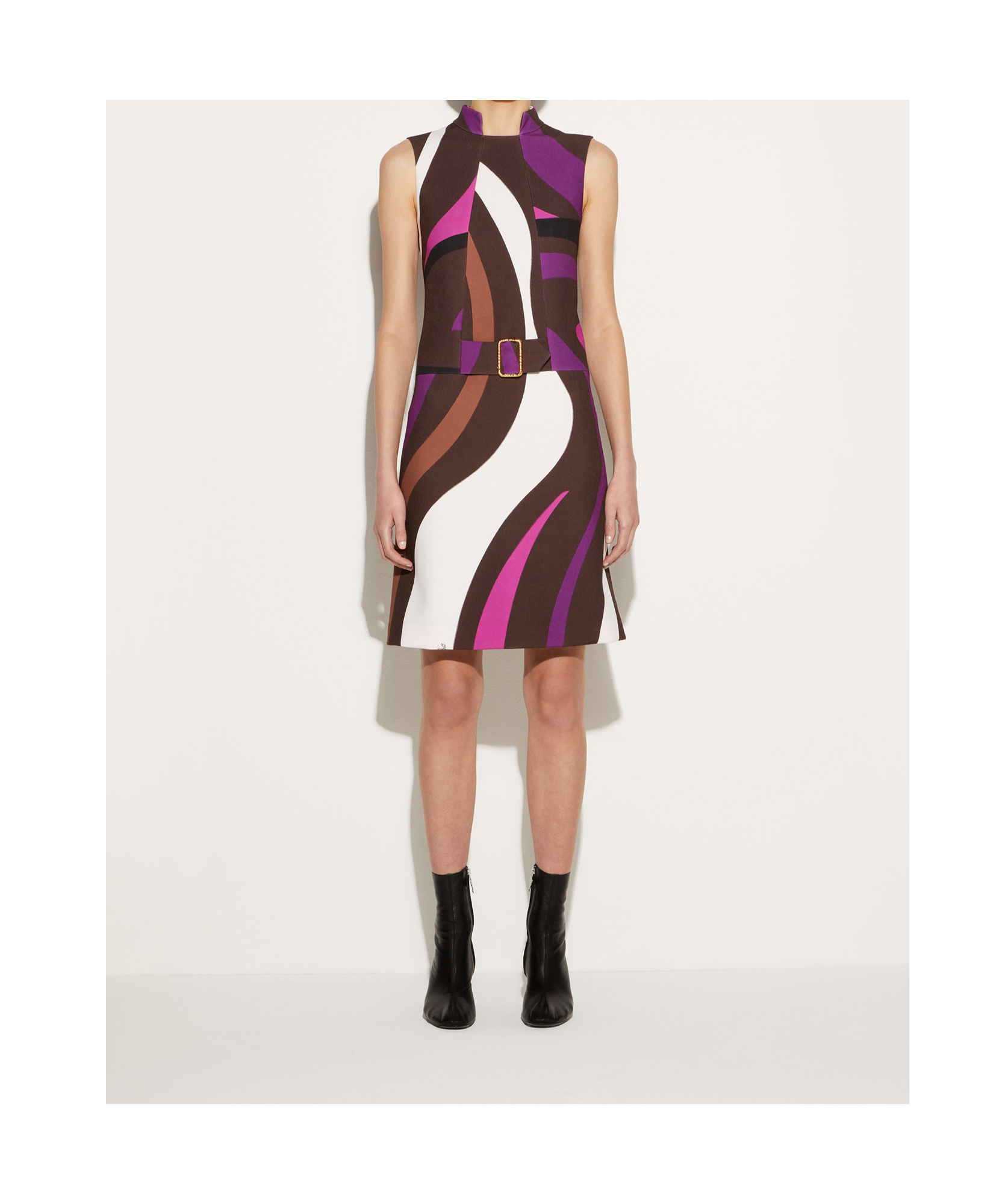 Pucci Marmo-print Mini Dress In Multi-color