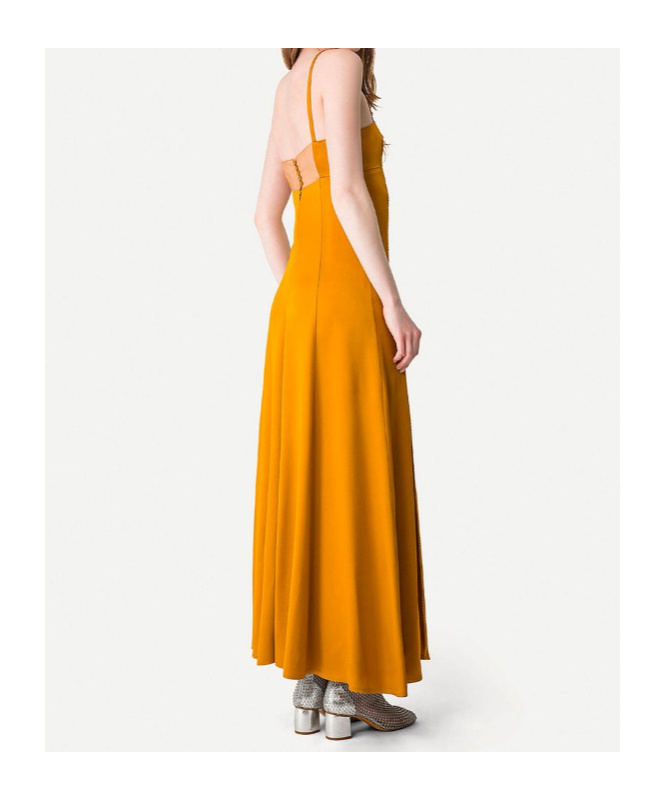 Forte Forte Spaghetti Strap Dress In Orange