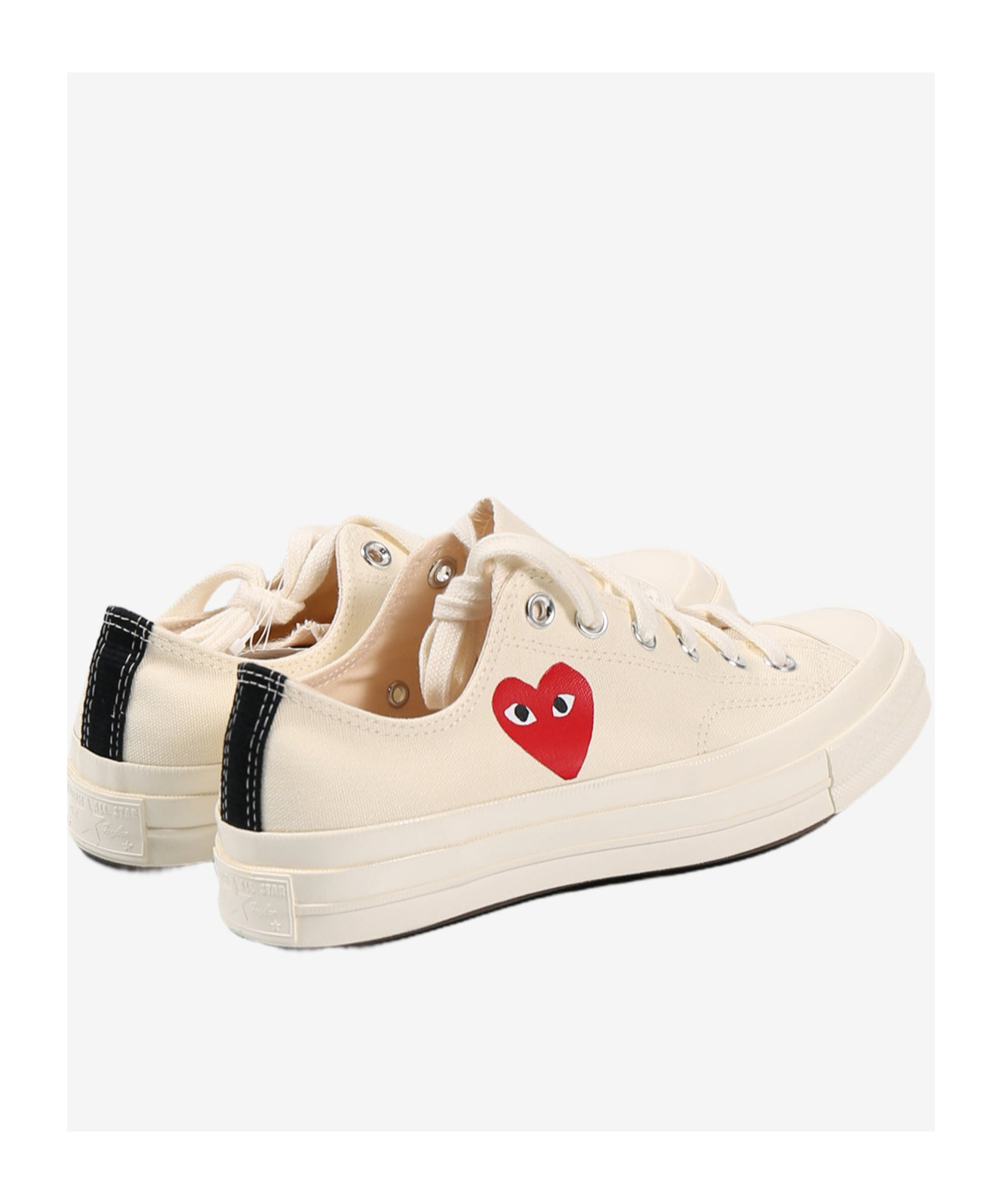 Comme Des Garçons Play X Converse Chuck Taylor 70 Low-cut Casual Shoes In Nude