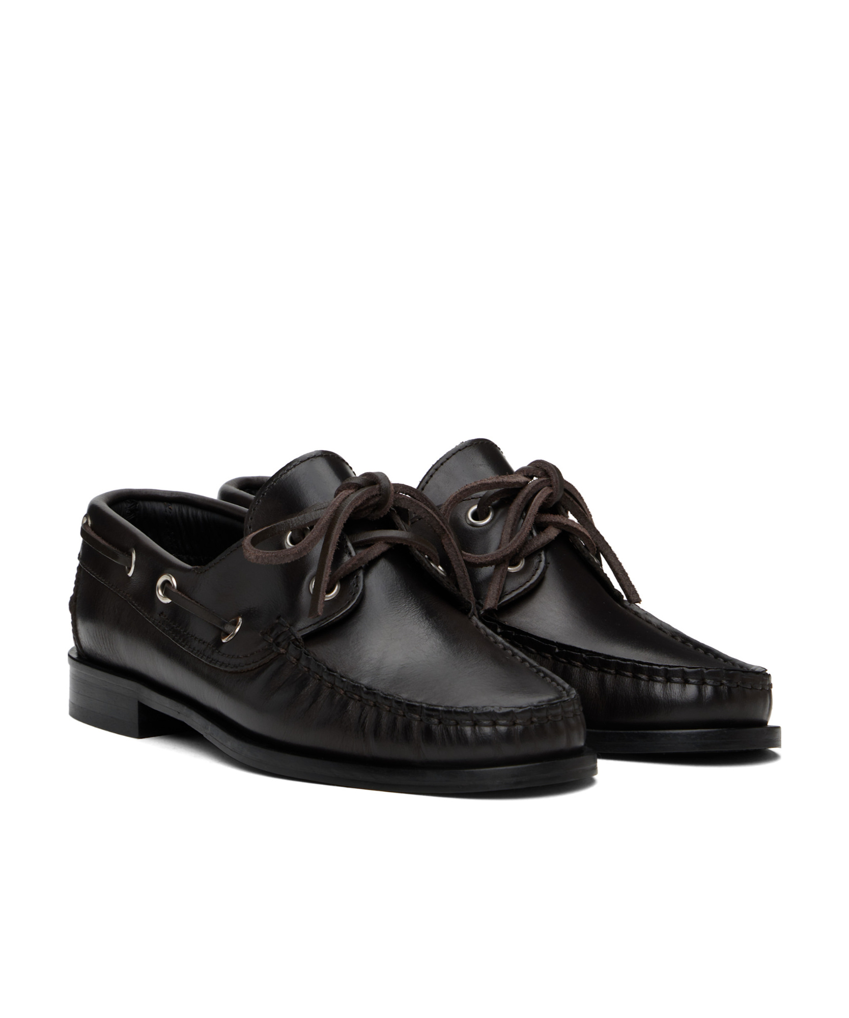 Aeyde Pleated Loafers In Black