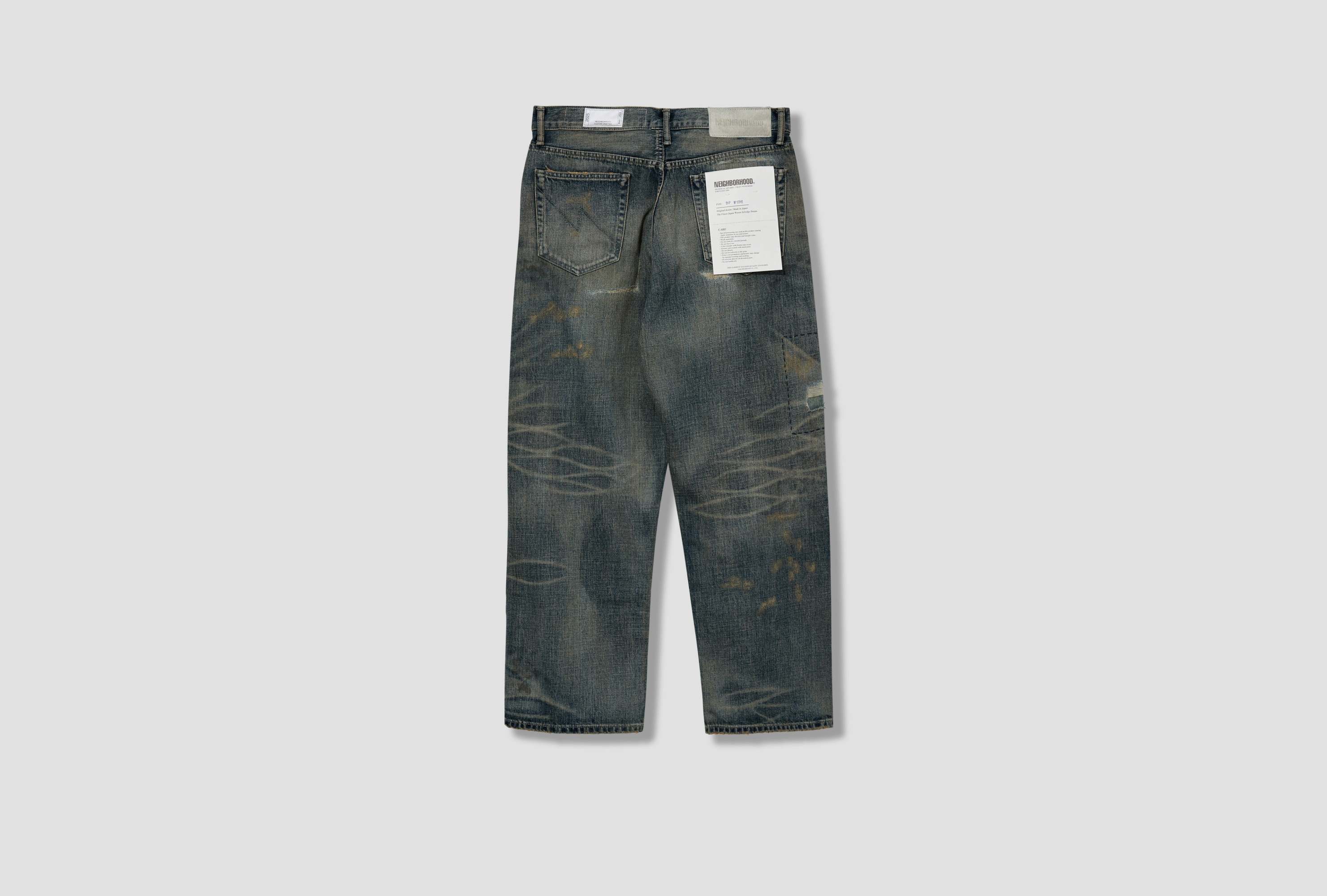 Neighborhood Jeans With Belt Loops In Black