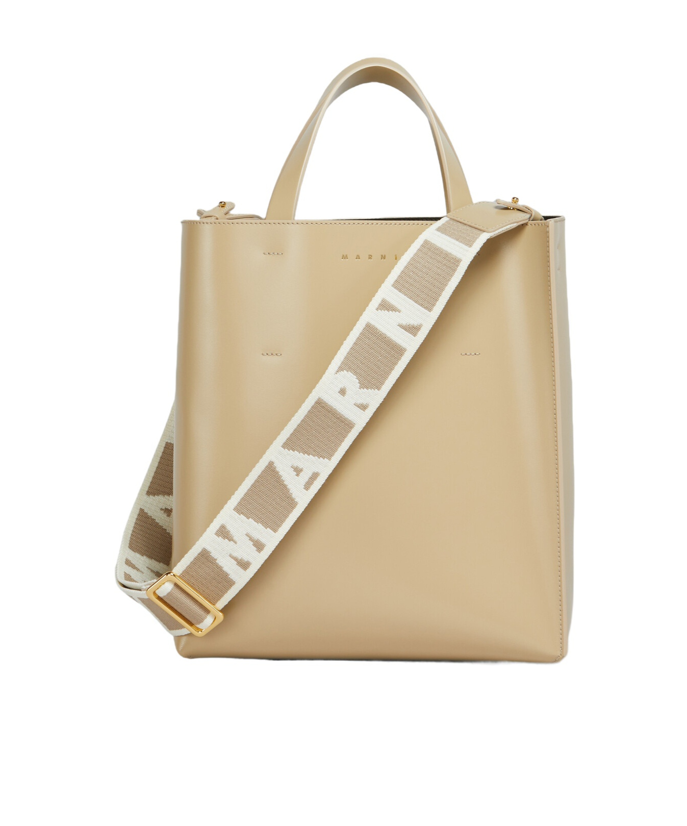 Marni Museo Small Shoulder Bag In Beige