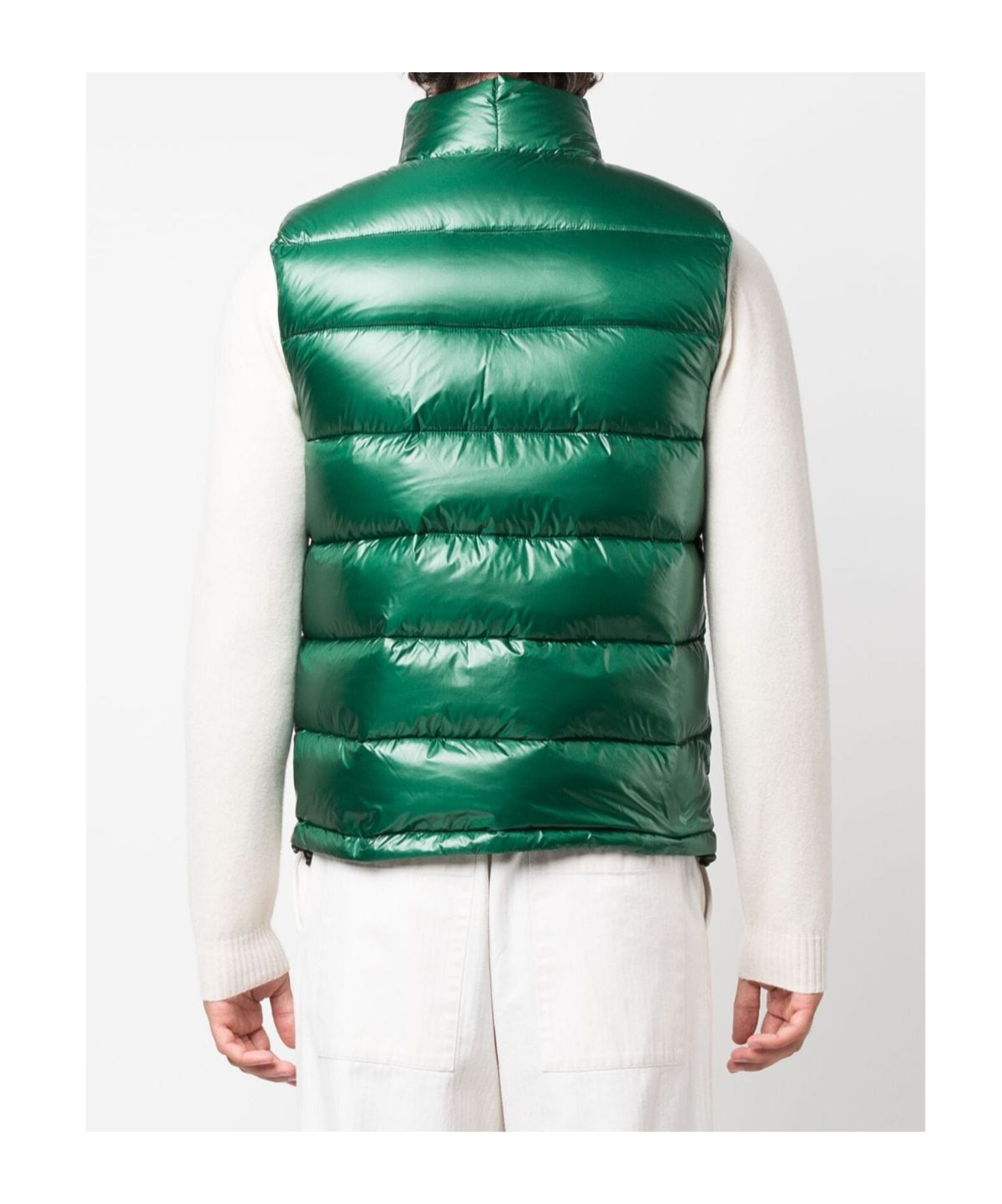 Shop Aspesi Padded Feather-down Gilet