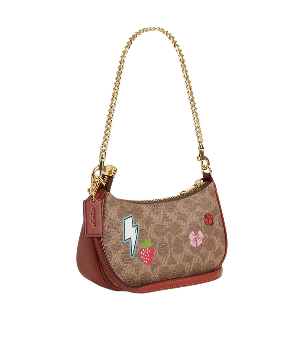 Coach Detachable Shoulder Strap Shoulder Bag In Brown