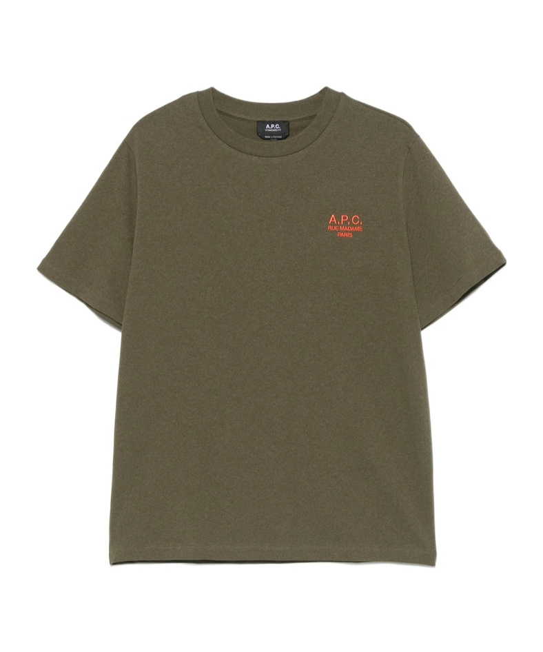 Apc Logo-embroidered Cotton-jersey T-shirt