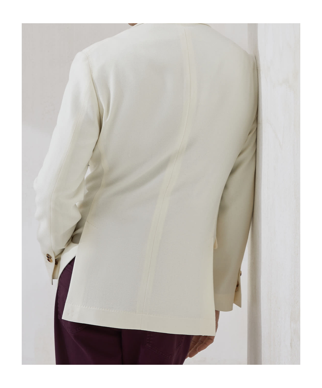 Brunello Cucinelli Wool-cashmere Blazer In White