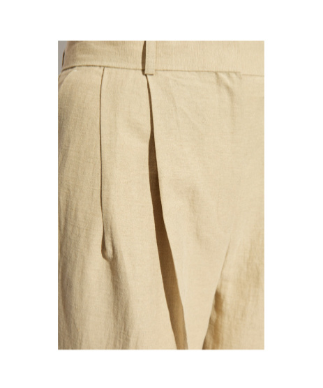 Totême Pleat-detail Tapered Trousers In Nude
