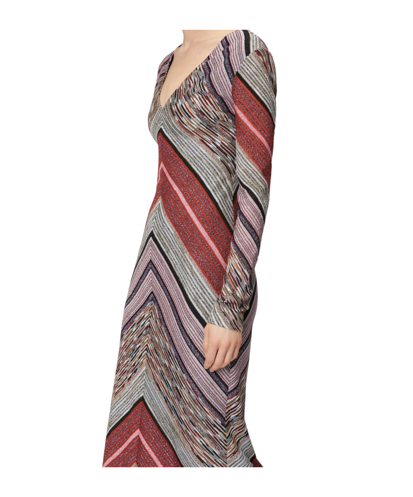 Missoni Metallic Crochet-knit Maxi Dress In Gray