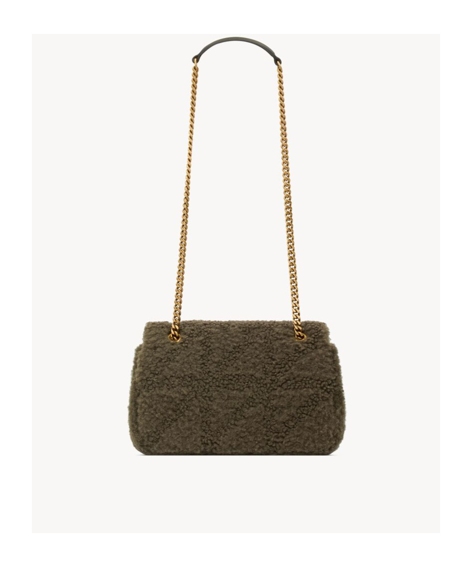 Saint Laurent Jamie Small Sheepskin Shoulder Bag In Green