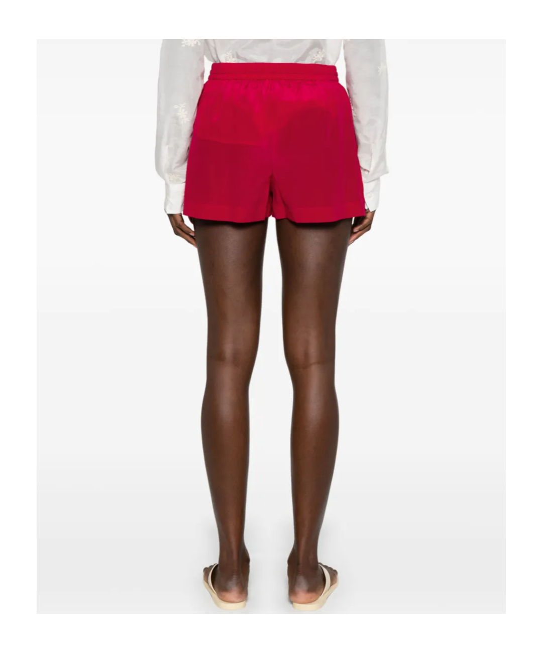 P.a.r.o.s.h Silk Shorts In Red