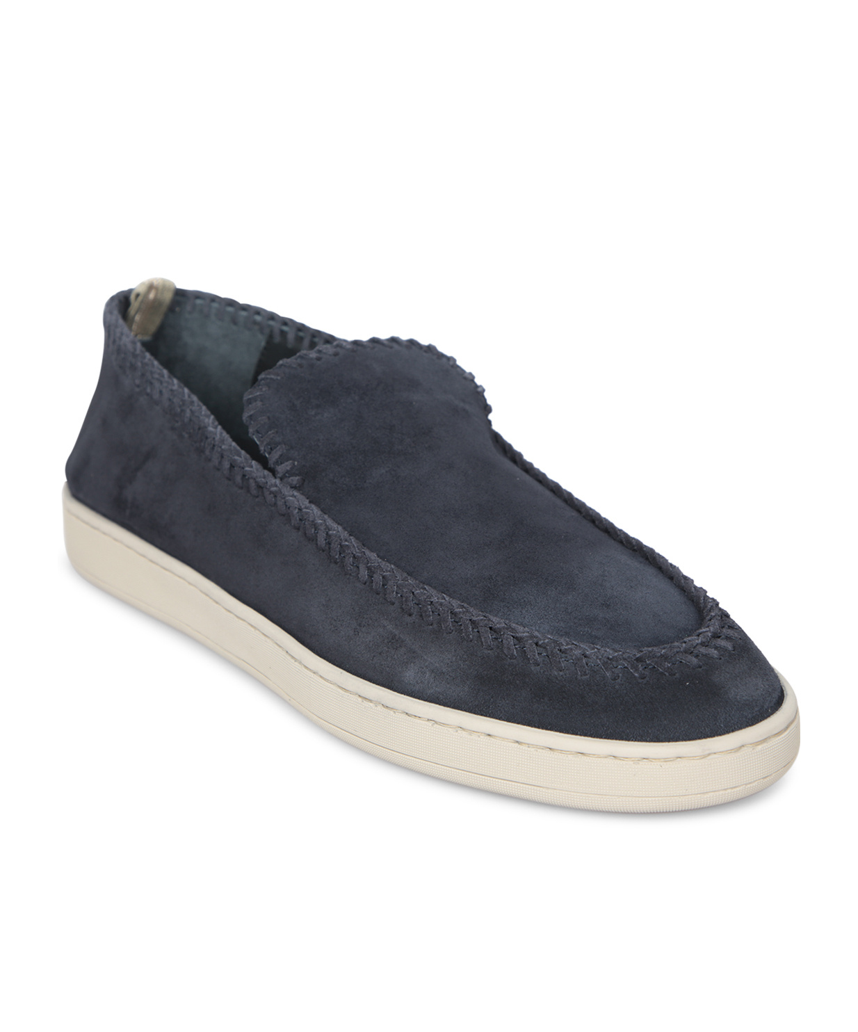 Officine Creative Herbie 001 Loafers In Black Suede In Navy Blue