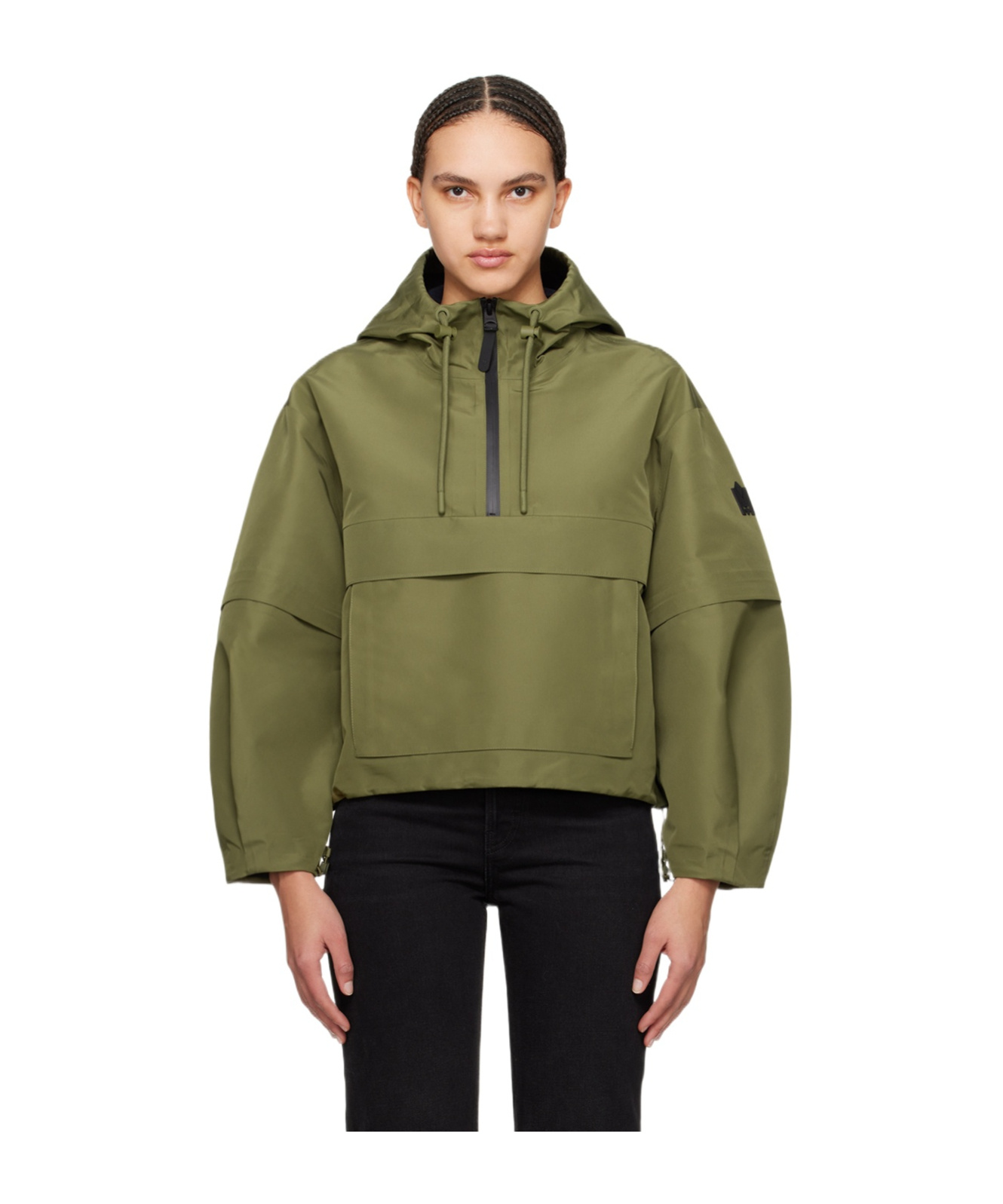 Mackage Demie Zippered Casual Jacket In Green