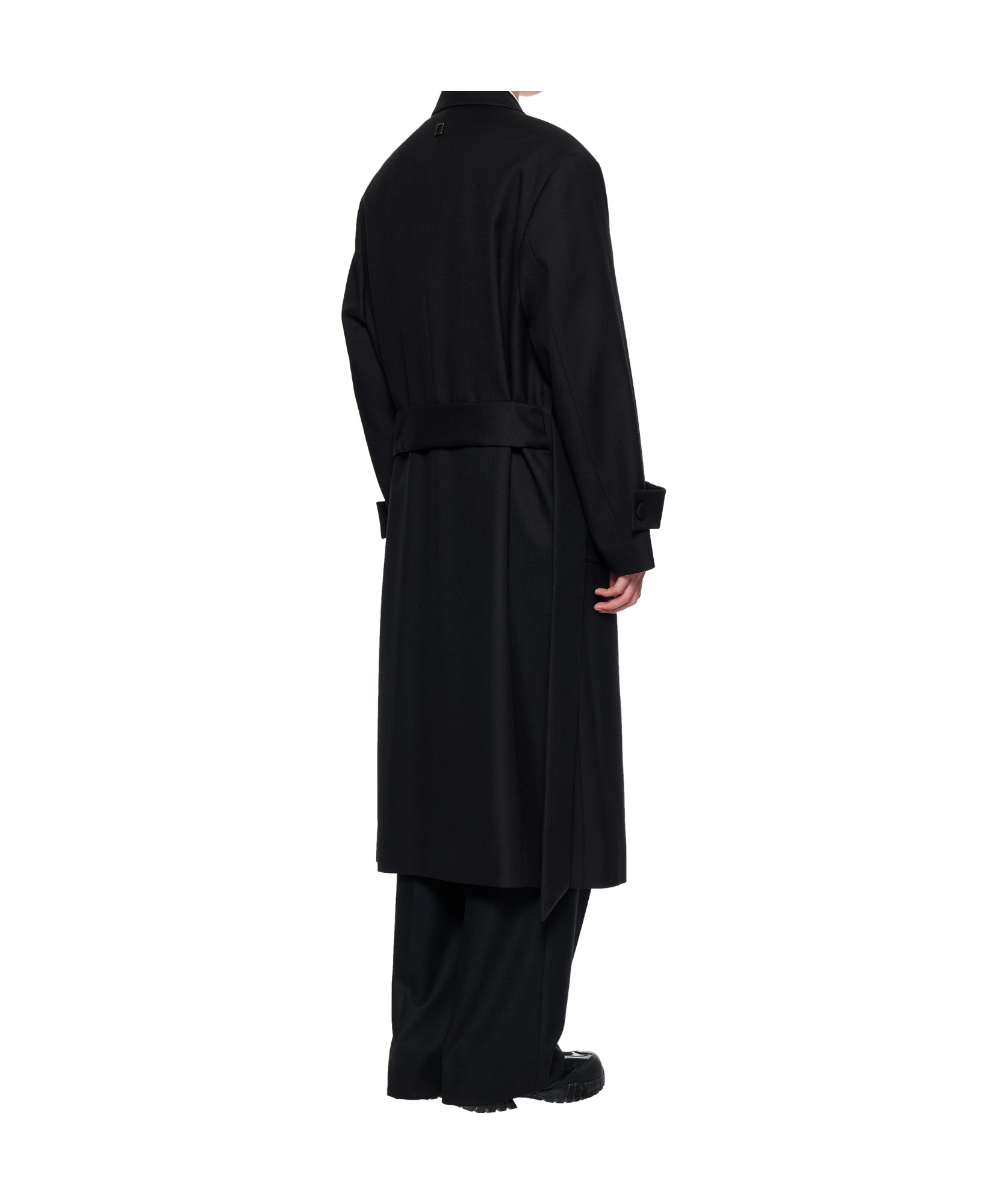 Wooyoungmi Single-breasted Wool Coat In Black