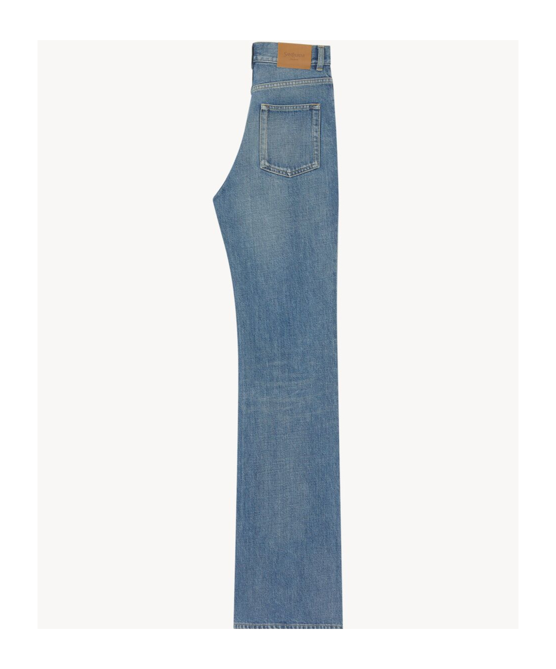 Shop Saint Laurent 70's Jeans In Authentic Medium Blue Denim