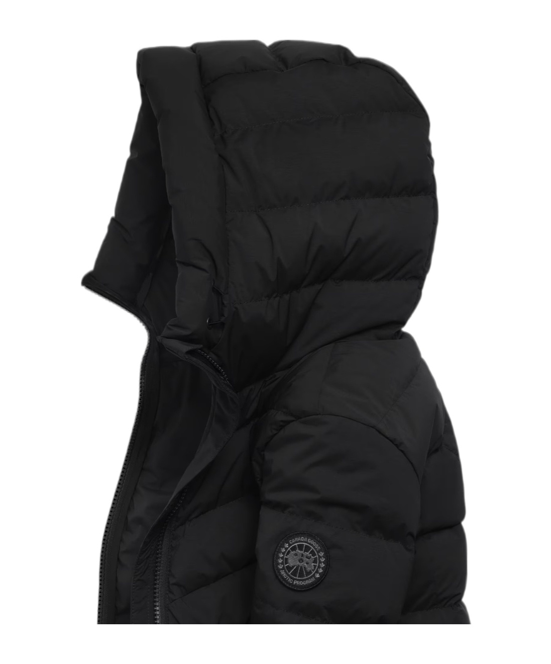Canada Goose Clair Long Coat Black Label In Black