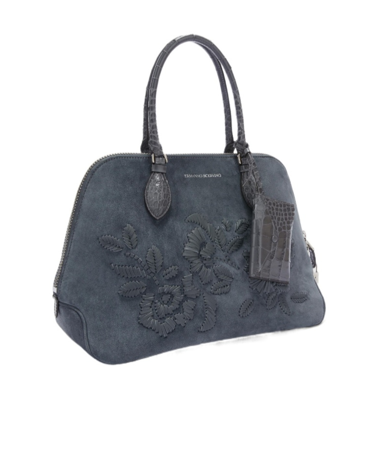Ermanno Scervino Orsetta Large Double Handle Bag In Black