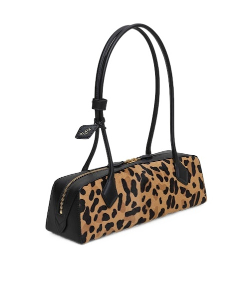 Alaïa Le Teckel Medium Bag In Leopard Haircalf