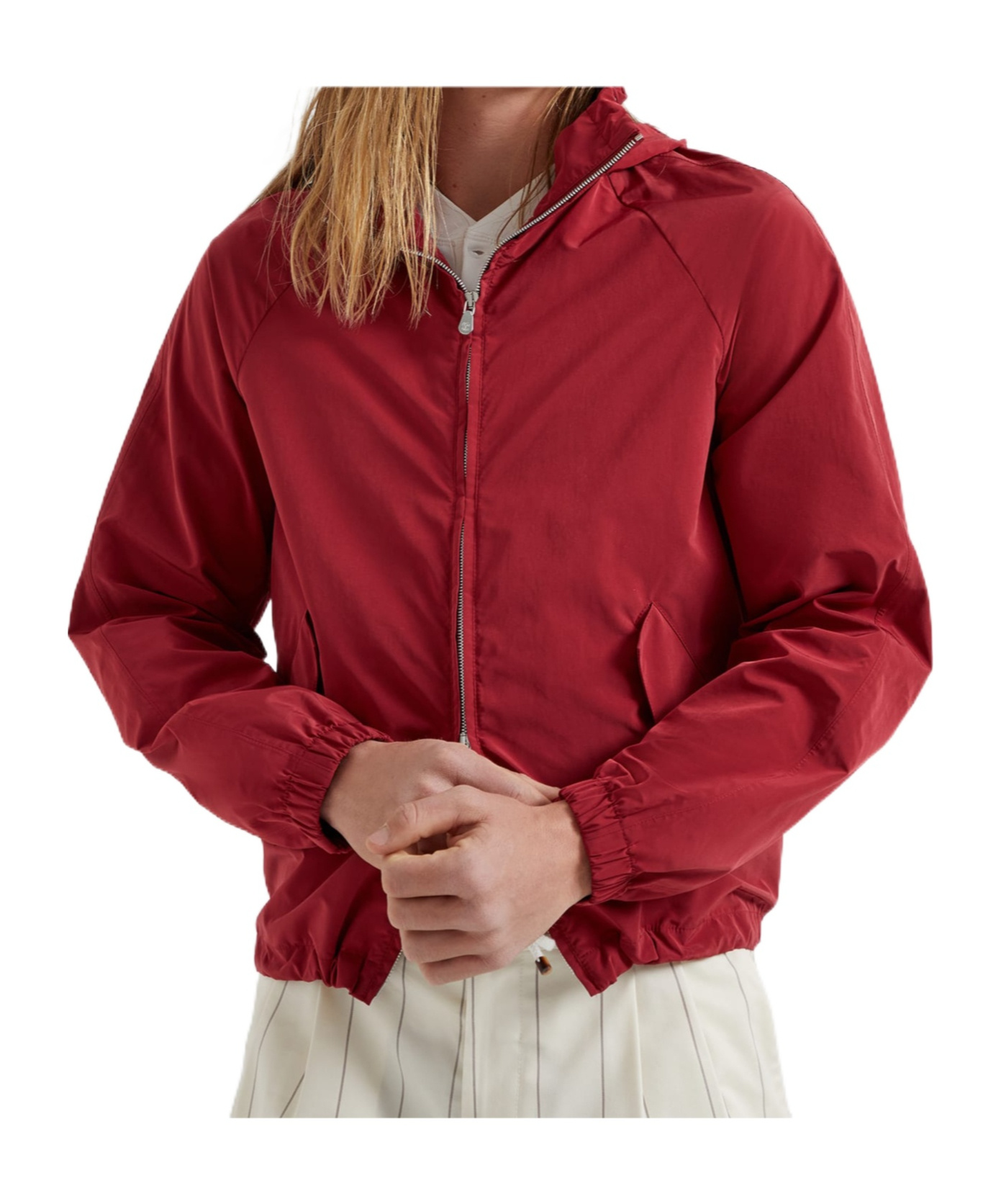 Brunello Cucinelli Water-resistant Jacket In Cherry Color