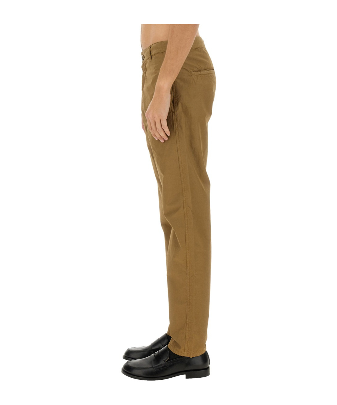 Aspesi Trousers With Functional Pockets And Belt Loops In Green