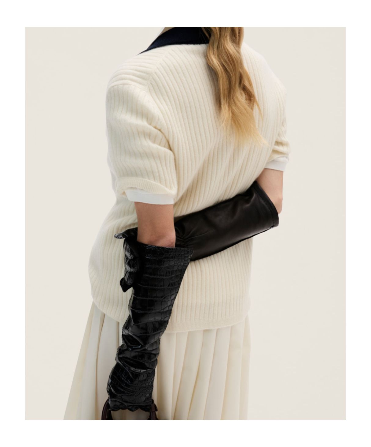 Miu Miu Ribbed Cashmere Polo Shirt
