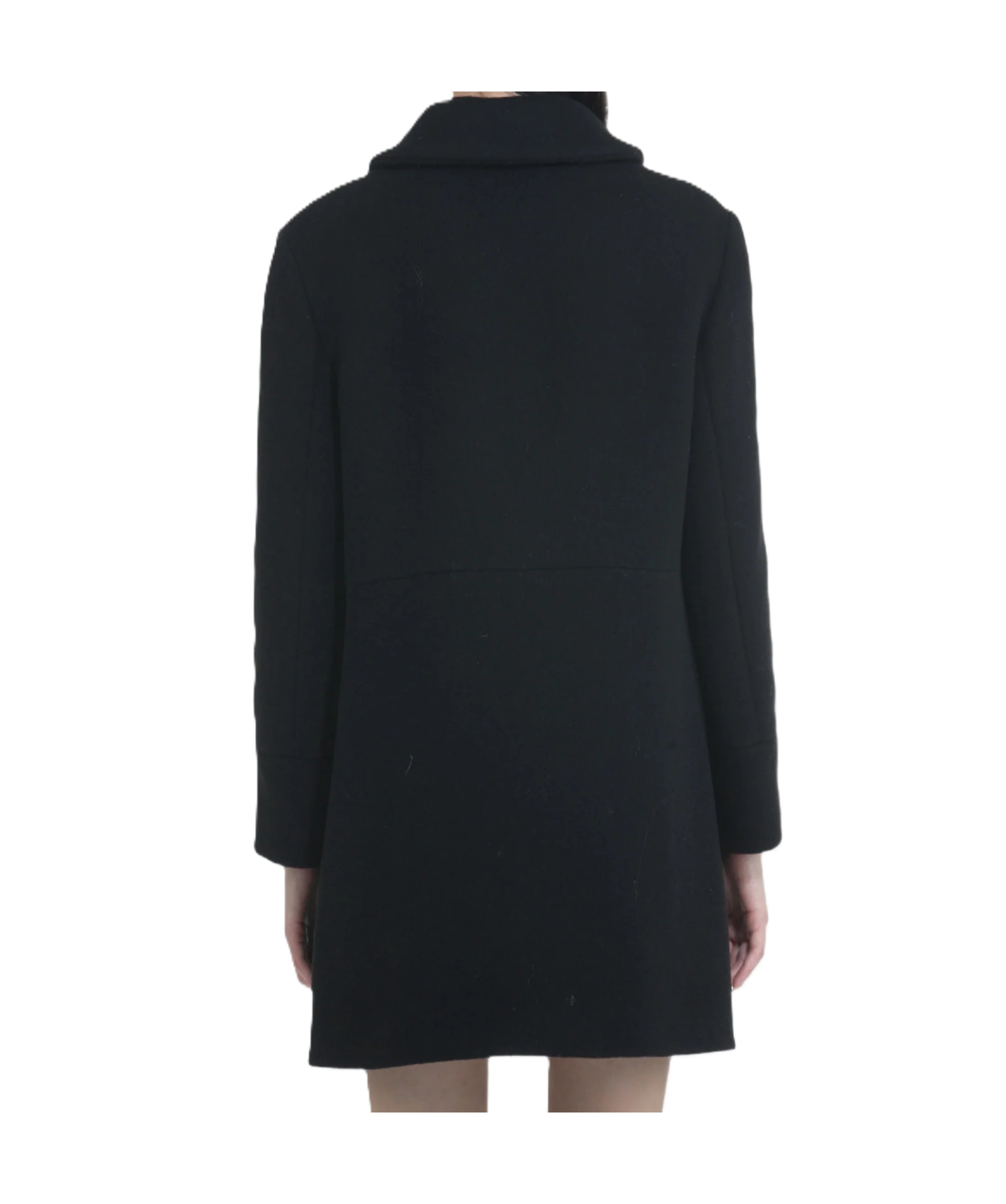 N°21 Single-breasted Coat In Black