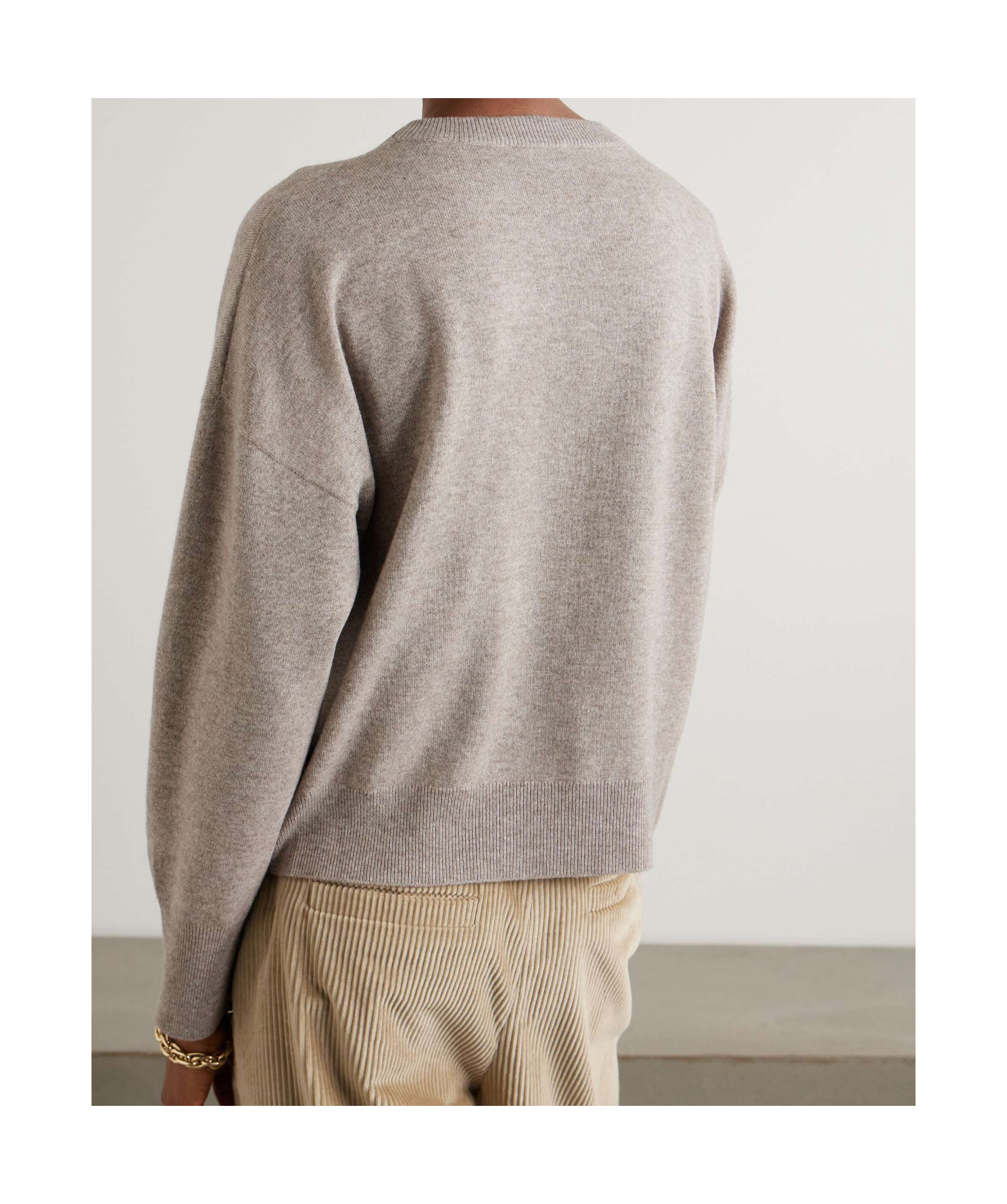Brunello Cucinelli Sequin-embellished Knitted Jumper In Nude