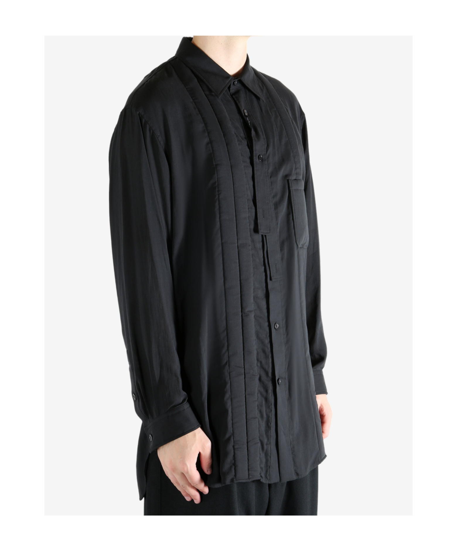 Yohji Yamamoto Quilted Shirt In Black