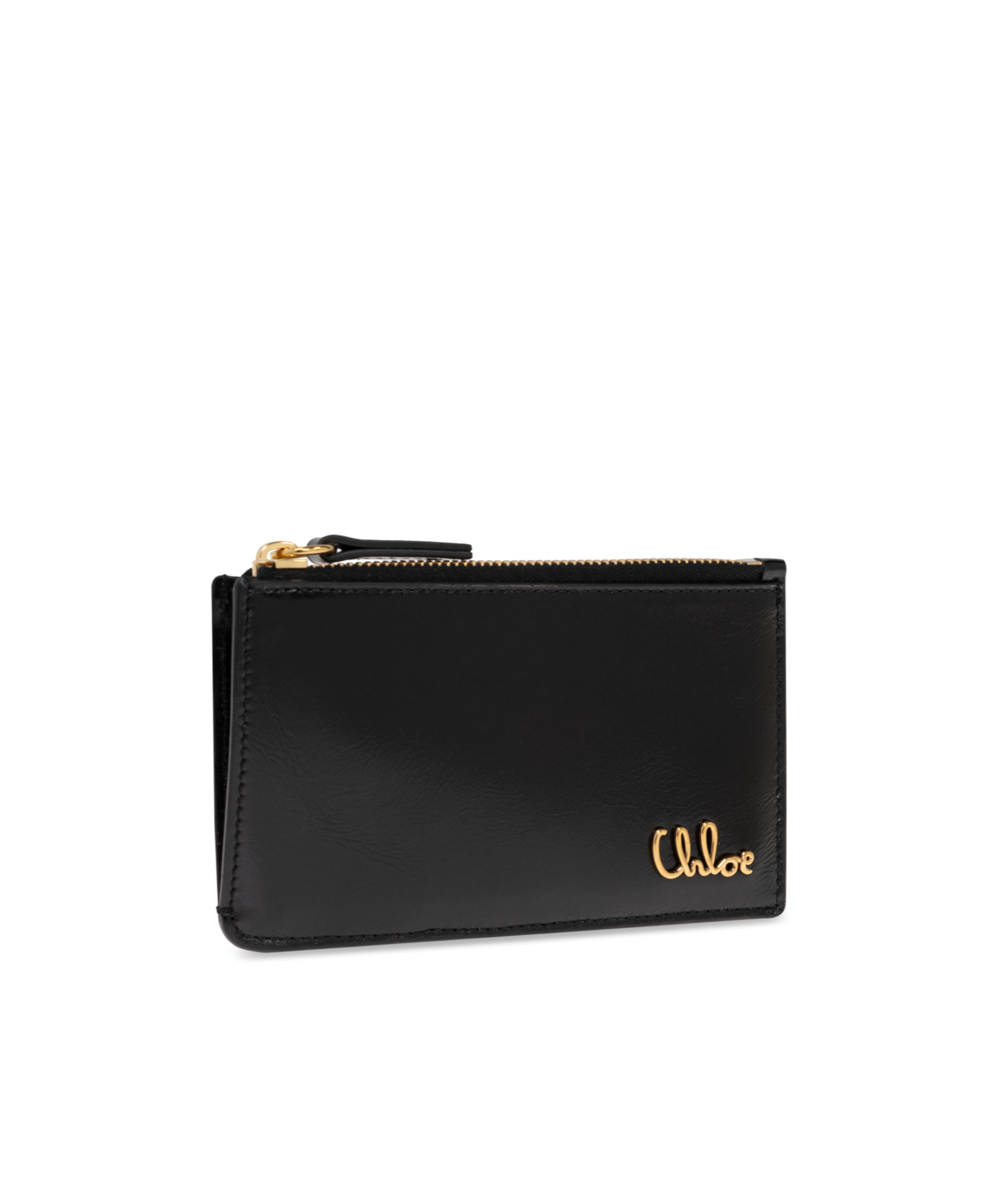 Chloé Zipper Card Bag In Black