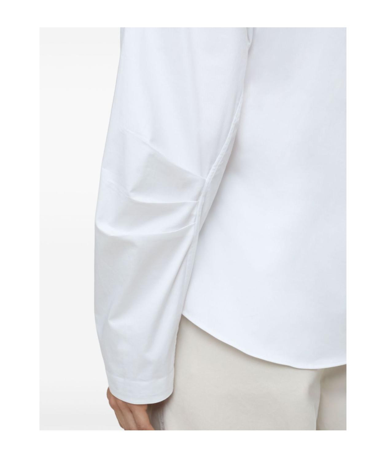 Shop Closed Pleated-sleeve Shirt In White