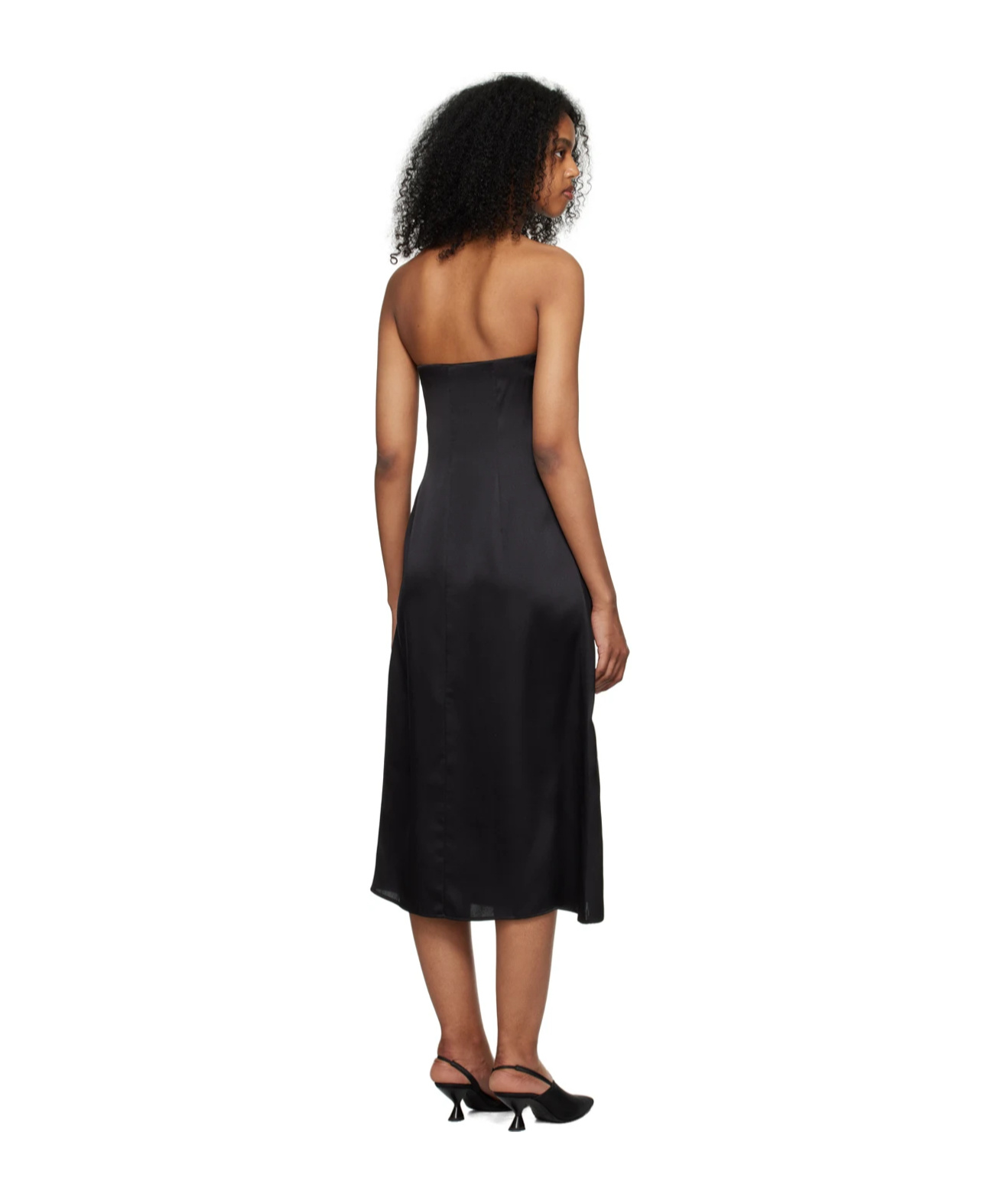 ANINE BING MEGAN STRAPLESS MIDI DRESS