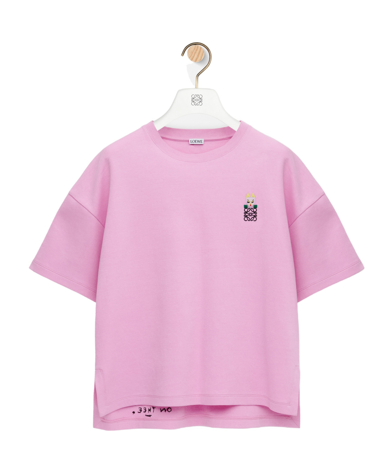 Loewe Regular Fit T-shirt In Cotton Blend In Pink