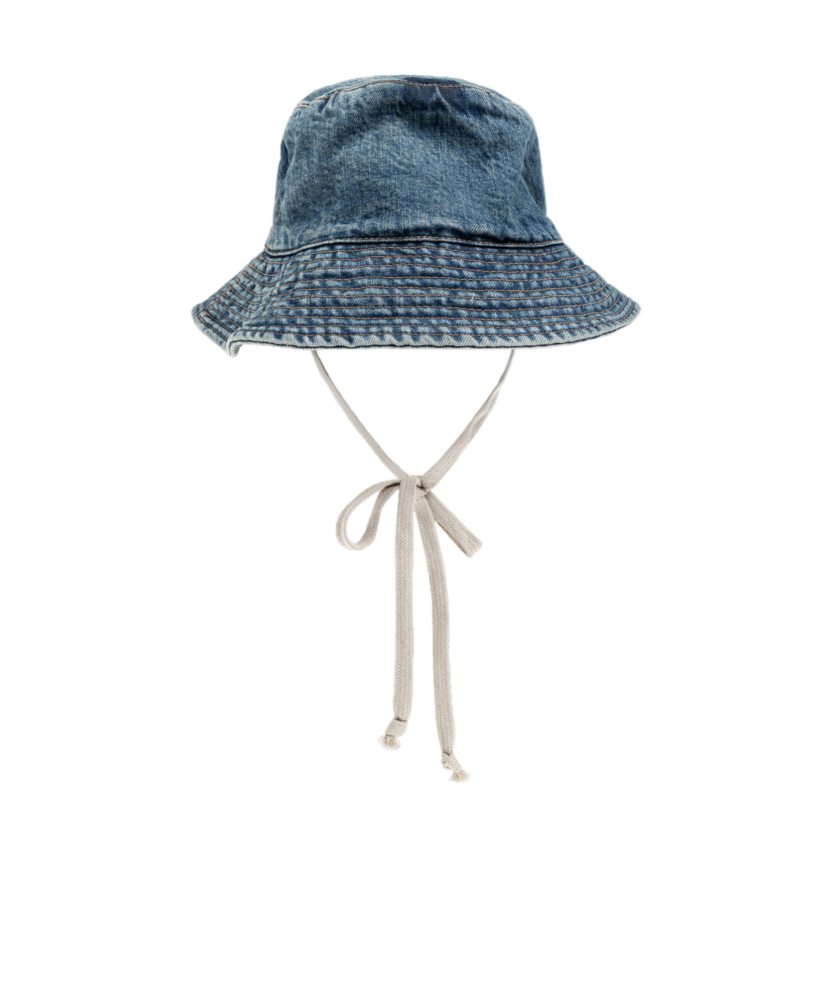 Shop Rick Owens Drkshdw Denim Bucket Hat In Blue