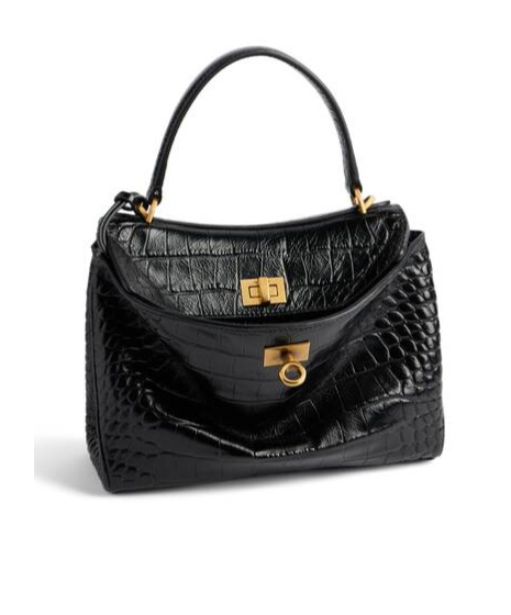 BALENCIAGA BALENCIAGA RODEO EMBOSSED TOP HANDLE BAG