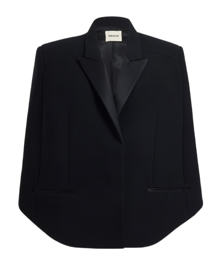 Khaite Severo Cape In Black