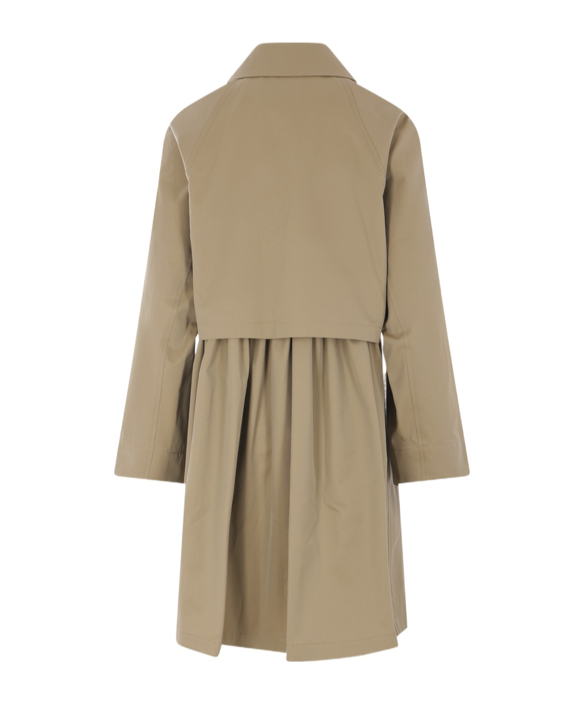 Undercover Pleated Trench Coat In Nude