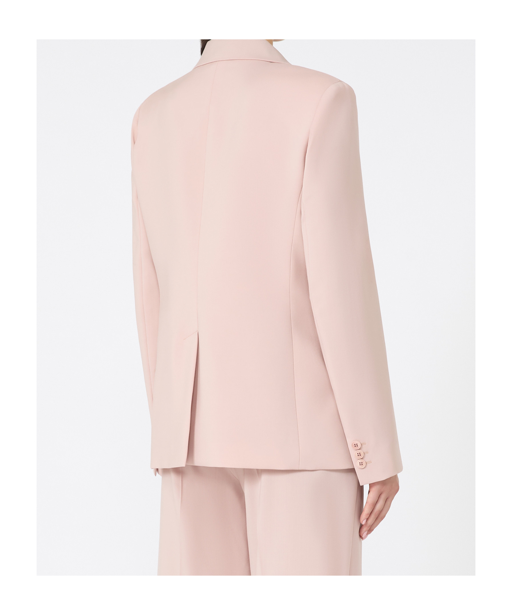 Weekend Max Mara Natural Stretch Wool Blazer In Pink