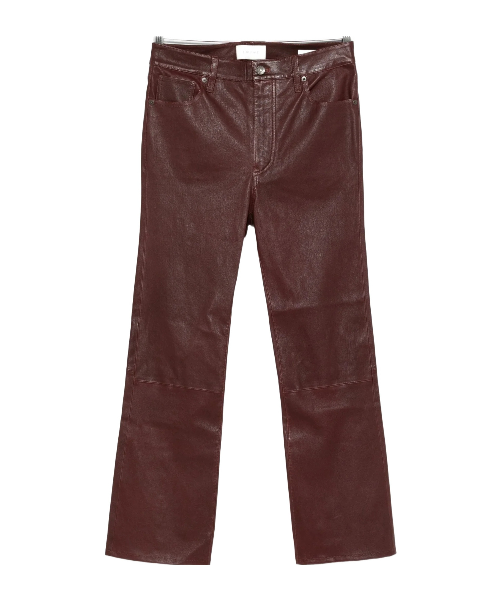 Frame Leather Pant  In Red