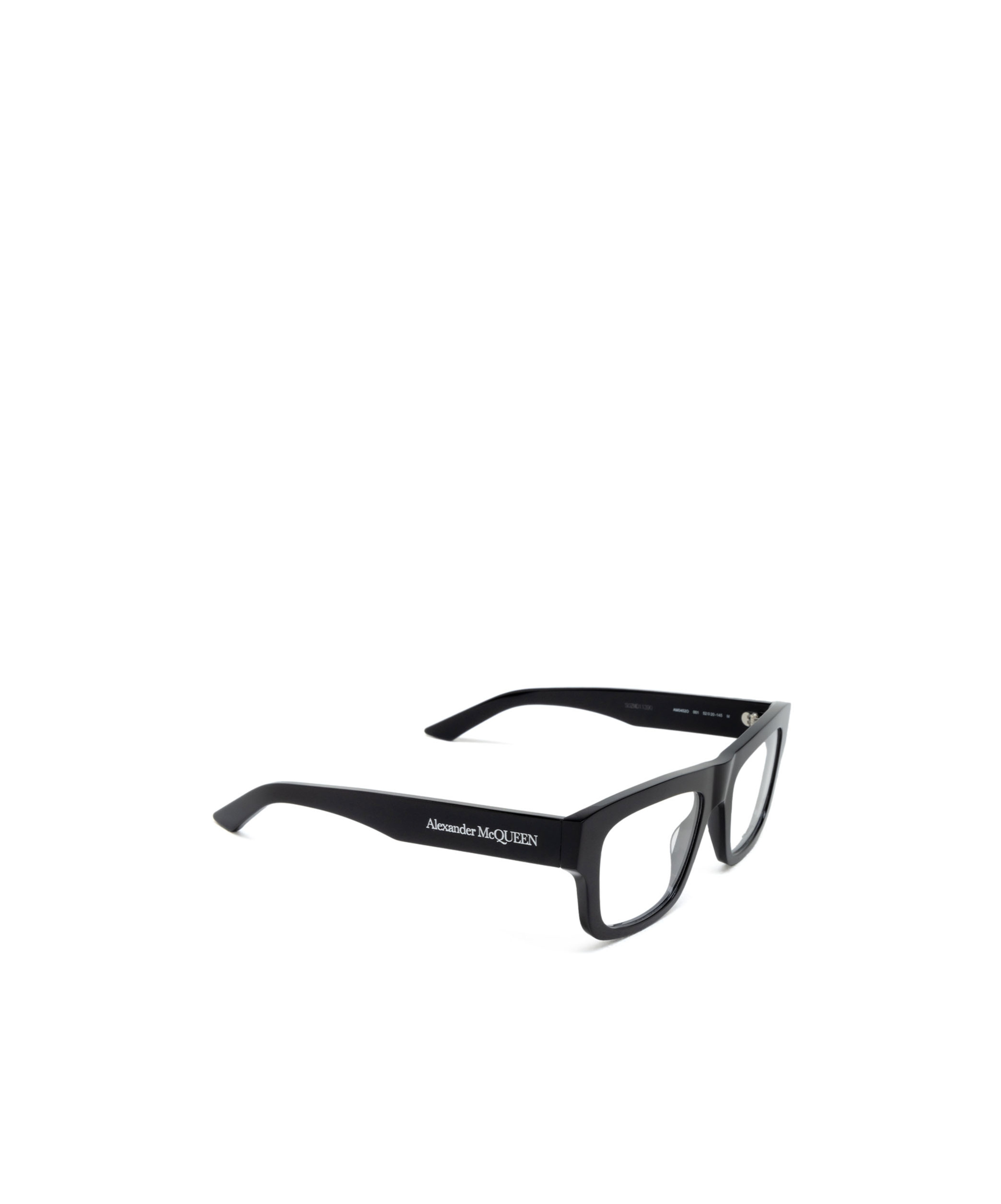 Alexander Mcqueen Am0452o Rectangle-frame Glasses In Black