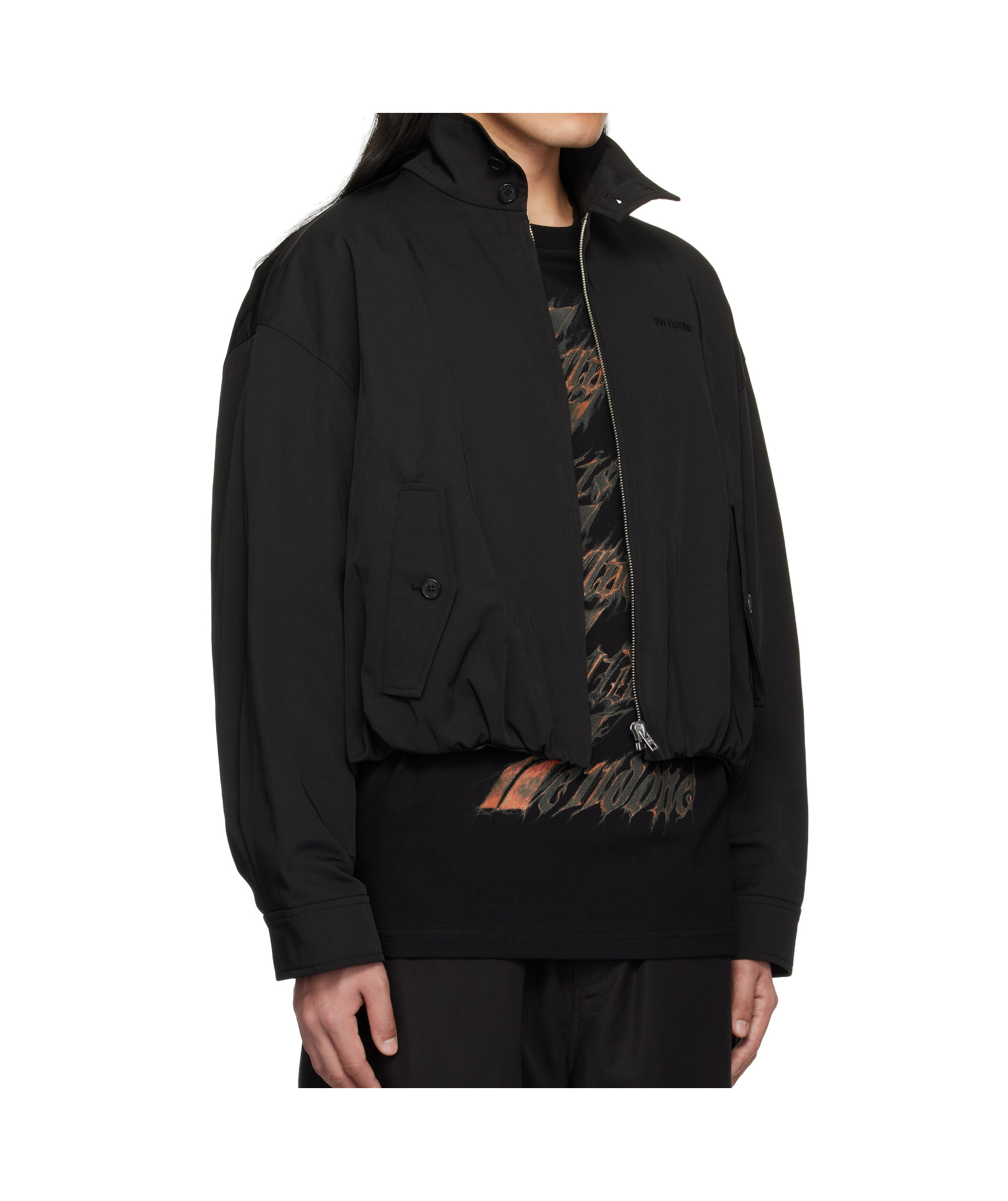 We11 Done Long Sleeve Casual Jacket In Black