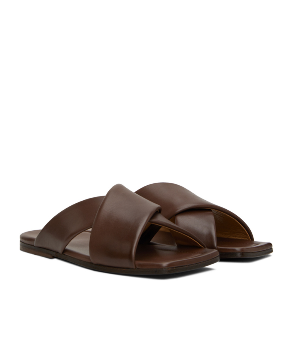 Marsèll Cross-strap Slippers In Green